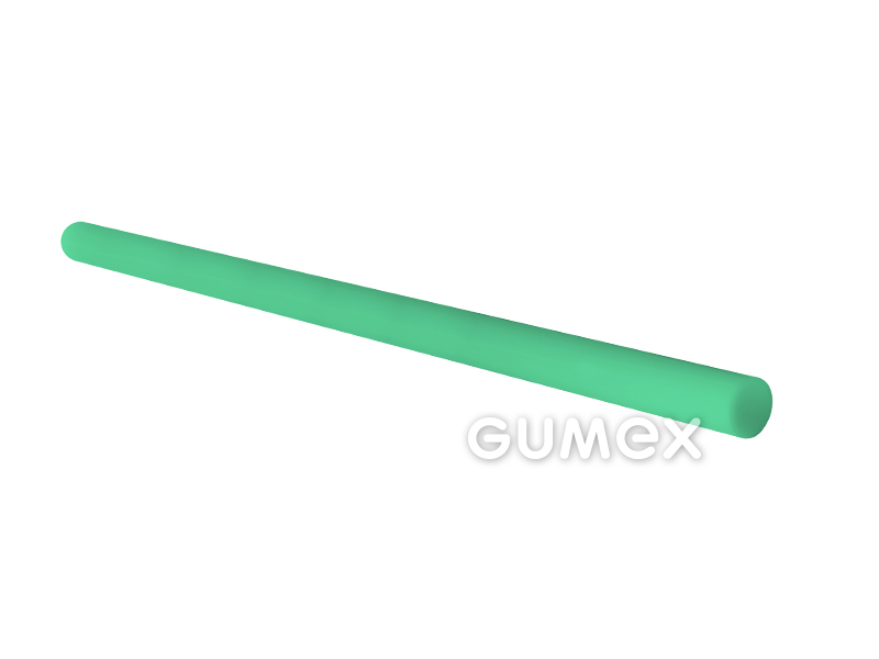 Polyetylenová tyč SIMONA PE 1000, průměr 80mm, reálný průměr 80,4-83mm, délka 2000mm, FDA, 60°ShD, PE extrudovaná, -260°C/+80°C, zelená
